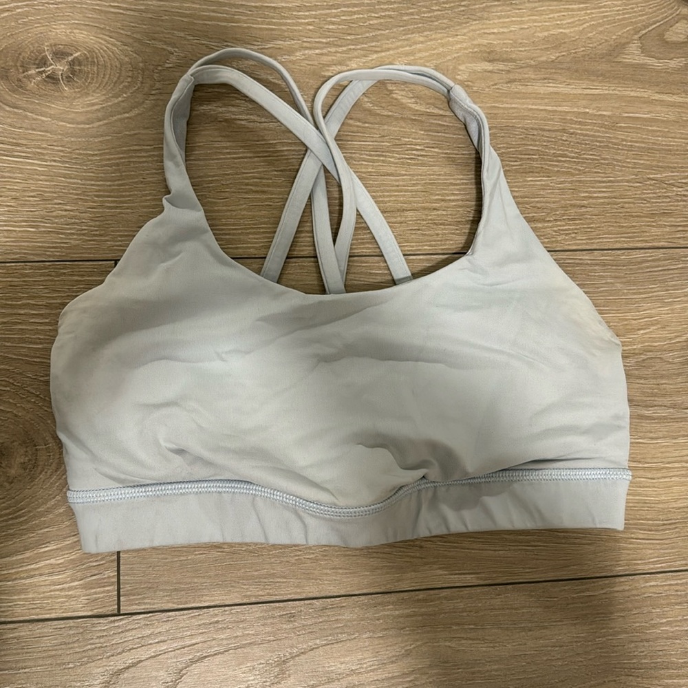 Lululemon energy sports bra light blue